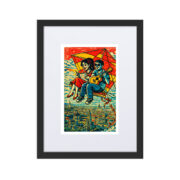 Love in Kite — Póster ilustrado, Romance, Viaje y Ciudad